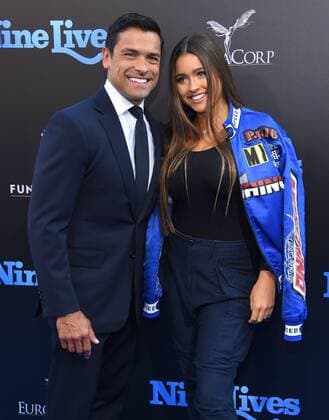 August 1, 2016 - Hollywood, California, U.S. - Mark Consuelos & Lola Consuelos arrives for the premiere of the film Nine Lives at the Chinese Theatre. Hollywood U.S. - ZUMAo05_