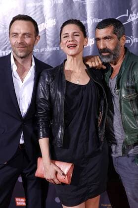 Aleksandar Jovanovic, Christina Hecke und Erdal Yildiz bei der Premiere des Kinofilms Collide im Drive In Autokino. Köln, 01.08.2016 Foto:xC.xHardtx xFuturexImage