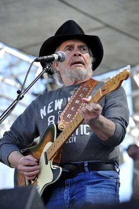 Country music legend Merle Haggard performed live at the Pozo Stampede in Pozo,CA on April 25, 2010. - ZUMAcp4_