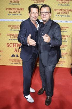 Gregor Bloeb und Torsten Koch bei der Premiere des Kinofilms Schweinskopf al dente im Mathäser Filmpalast. München, 02.08.2016 Foto:xP.xSchönbergerx xFuturexImage