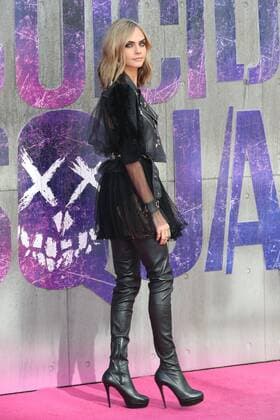 . 03 08 2016. London, United Kingdom. Cara Delevingne arriving at the Suicide Squad premiere in London.  xStephenxLockx xi-Imagesx IIM-13272-0002