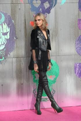 . 03 08 2016. London, United Kingdom. Cara Delevingne arriving at the Suicide Squad premiere in London.  xStephenxLockx xi-Imagesx IIM-13272-0013