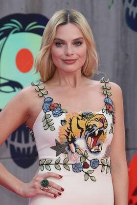 . 03 08 2016. London, United Kingdom. Margot Robbie arriving at the Suicide Squad premiere in London.  xStephenxLockx xi-Imagesx IIM-13272-0024