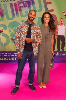 Tyron Ricketss mit Freundin Vivian Burkardt - Live Event SUICIDE SQUAD im Cinestar Kino Potsdamer Platz in Berlin am 03.08.2016. Live Event SUICIDE SQUAD
