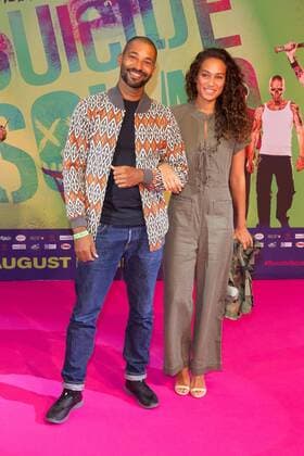 Tyron Ricketss mit Freundin Vivian Burkardt - Live Event SUICIDE SQUAD im Cinestar Kino Potsdamer Platz in Berlin am 03.08.2016. Live Event SUICIDE SQUAD