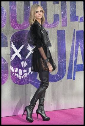 . 03 08 2016. London, United Kingdom. Cara Delevingne arriving for the Suicide Squad premiere in London.  xStephenxLockx xi-Imagesx IIM-13272-0064
