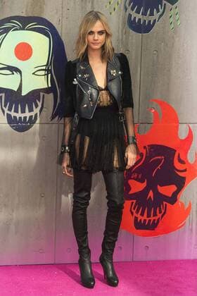 August 3, 2016 - London, London, UK - CARA DELEVIGNE attends the Suicide Squad UK Film Premiere London, UK. London UK  - ZUMAl94_