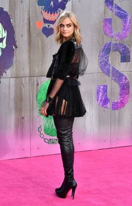 . 03 08 2016. London, United Kingdom. Cara Delevingne attends Suicide Squad UK film premiere.  xNilsxJorgensenx xi-Imagesx IIM-13276-0001