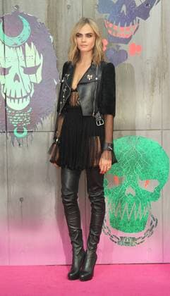 English model and actress Cara Delevingne attending the European Premiere of Suicide Squad at London s Odeon Leicester Square. AUGUST 3rd 2016  MESx162568