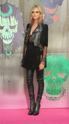 English model and actress Cara Delevingne attending the European Premiere of Suicide Squad at London s Odeon Leicester Square. AUGUST 3rd 2016  MESx162568