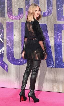 European Premiere of Suicide Squad London, UK. Cara Delevingne at the European Premiere of Suicide Squad at the Odeon Leicester Square, London on August 3rd 2016 LMK392-60941-040816 