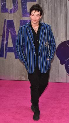 European Premiere of Suicide Squad London, UK. Ezra Miller at the European Premiere of Suicide Squad at the Odeon Leicester Square, London on August 3rd 2016 LMK392-60941-040816 