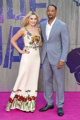 Margot Robbie und Will Smith bei der Europapremiere des Kinofilms Suicide Squad im Odeon Leicester Square. London, 03.08.2016 Foto:xJ.xSpicerx xFuturexImage