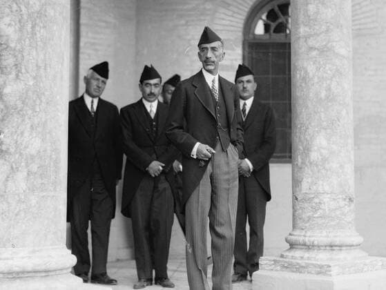 Iraq. (Mesopotamia). Celebration of Iraq becoming member of the League of Nations, Oct. 6, 1932. Baghdad. His late Majesty King Feisal. At the Royal Palace WHA  !ACHTUNG AUFNAHMEDATUM GESCHÄTZT! Copyright: WHA UnitedArchivesWHA_046_0937