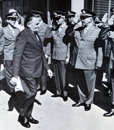 Marshal Castelo Branco (September 20, 1897 – July 18, 1967) Brazilian military leader and politician. President of Brazil after the 1964 military coup d etat. He was killed in an aircraft collision in July 1967, soon after resigning his office WHA  !ACHTUNG AUFNAHMEDATUM GESCHÄTZT! Copyright: WHA UnitedArchivesWHA_047_0147