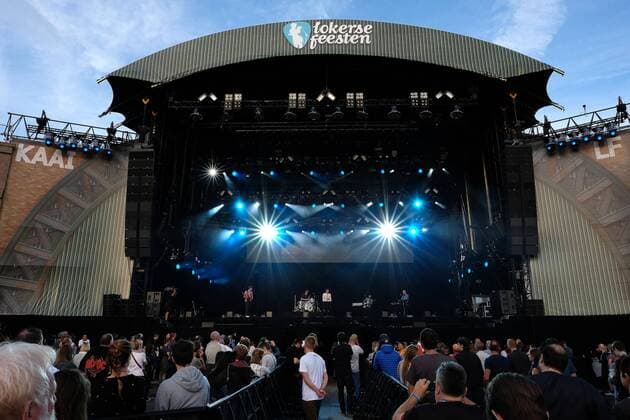 Illustration picture shows the main stage during the first day of the 42nd edition of the Lokerse Feesten music festival in the city center of Lokeren, Friday 05 August 2016. This year s edition of the festival takes place from 5 to 14 August.  NICOLASxMAETERLINCK 04904081