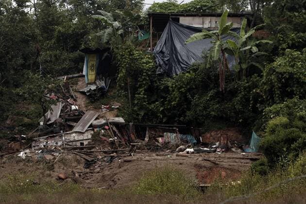 Zerstörungen nach Tornado Earl in Mexiko A general view shows an area affected by landslides, due to heavy rains brought by the Tropical Storm Earl, in the municipality of Huauchinango, Mexico, 07 August 2016. According to officials, 28 people died in the state of Puebla as a result of heavy rains brought by the remnants of tropical storm Earl s passing through central Mexico. 28 reported dead in Puebla following the passage of tropical storm Earl in Mexico !ACHTUNG: NUR REDAKTIONELLE NUTZUNG!  MEX24 20160808-636062403663572505