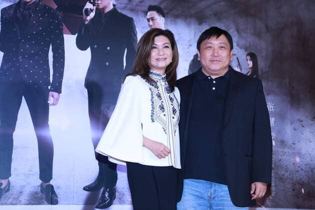 BEIJING, CHINA - AUGUST 07: Producer Virginia Lok (L) and producer Wang Jing attend the premiere of director Jazz Boon s film Line Walker on August 7, 2016 in Beijing, China.  CFP489752124