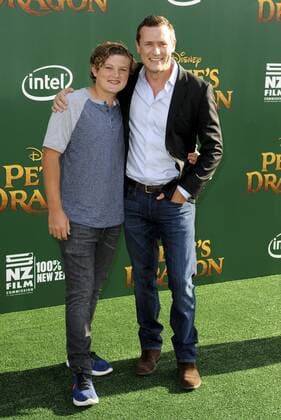 Jason O Mara & son David PETE S DRAGON FILM PREMIERE Hollywood Patrick Rideaux PicturePerfect