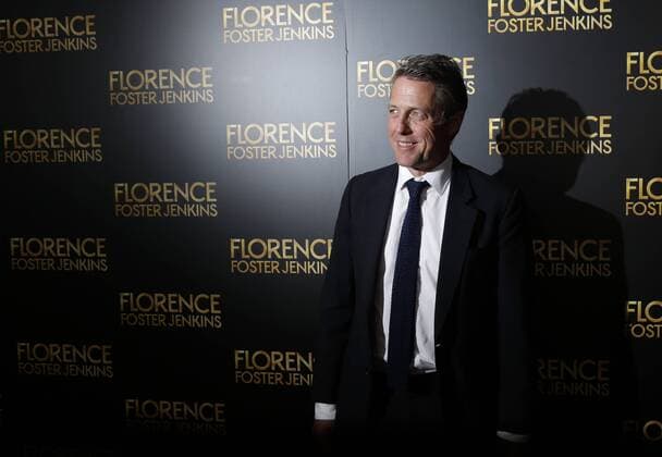 Hugh Grant arrives on the red carpet at the Florence Foster Jenkins New York Premiere at AMC Loews Lincoln Square 13 Theater on August 9, 2016 in New York City.  NYP20160809119 JOHNxANGELILLO
