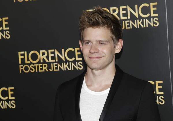 Andrew Keenan-Bolger arrives on the red carpet at the Florence Foster Jenkins New York Premiere at AMC Loews Lincoln Square 13 Theater on August 9, 2016 in New York City.  NYP20160809124 JOHNxANGELILLO