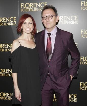 Carrie Preston and Michael Emerson arrive on the red carpet at the Florence Foster Jenkins New York Premiere at AMC Loews Lincoln Square 13 Theater on August 9, 2016 in New York City.  NYP20160809120 JOHNxANGELILLO