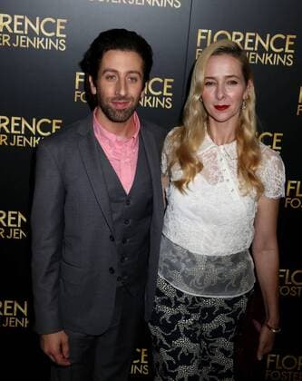 August 9, 2016 - New York, New York, U.S. - Actor SIMON HELBERG and JOCELYN TOWNE attend the New York premiere of Florence Foster Jenkins held at AMC Loews Lincoln Square. New York U.S. - ZUMAk03_