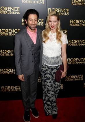 August 9, 2016 - New York, New York, U.S. - Actor SIMON HELBERG and JOCELYN TOWNE attend the New York premiere of Florence Foster Jenkins held at AMC Loews Lincoln Square. New York U.S. - ZUMAk03_