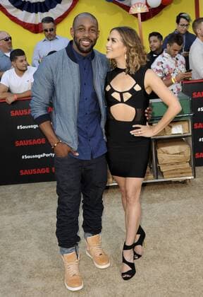Stephen Boss & wife Allison Holker SAUSAGE PARTY FILM PREMIERE Los Angeles Patrick Rideaux PicturePerfect