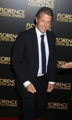 August 9, 2016 - New York, New York, U.S. - Actor HUGH GRANT attends the New York premiere of Florence Foster Jenkins held at AMC Loews Lincoln Square. New York U.S. - ZUMAk03_