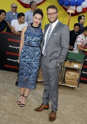 Seth Rogen & wife Lauren Miller SAUSAGE PARTY FILM PREMIERE Los Angeles Patrick Rideaux PicturePerfect