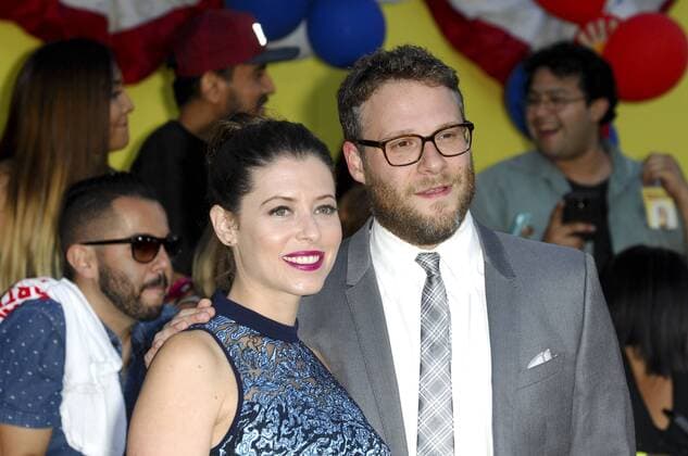 Seth Rogen & wife Lauren Miller SAUSAGE PARTY FILM PREMIERE Los Angeles Patrick Rideaux PicturePerfect
