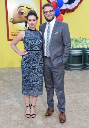 August 9, 2016 - Westwood, California, U.S. - Seth Rogen and Lauren Miller arrives for the premiere of the film Sausage Party at the Village theater. Westwood U.S. - ZUMAo05_