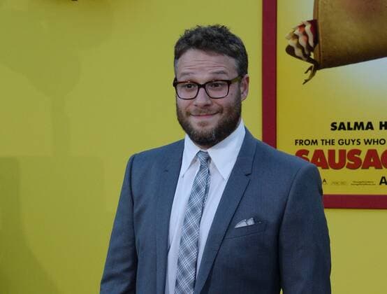 Cast member Seth Rogen, the voice of Frank Sergeant Pepper in the animated motion picture comedy Sausage Party attends the premiere of the film at the Regency Village Theatre in the Westwood section of Los Angeles on August 9, 2016. Storyline: A sausage strives to discover the truth about his existence.  LAP2016080919 JIMxRUYMEN