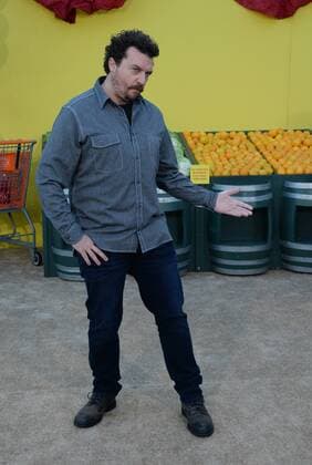 Cast member Danny McBride, the voice of Honey Mustard in the animated motion picture comedy Sausage Party attends the premiere of the film at the Regency Village Theatre in the Westwood section of Los Angeles on August 9, 2016. Storyline: A sausage strives to discover the truth about his existence.  LAP2016080930 JIMxRUYMEN