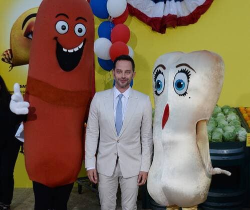Cast member Nick Kroll, the voice of Douche in the animated motion picture comedy Sausage Party attends the premiere of the film at the Regency Village Theatre in the Westwood section of Los Angeles on August 9, 2016. Storyline: A sausage strives to discover the truth about his existence.  LAP2016080935 JIMxRUYMEN