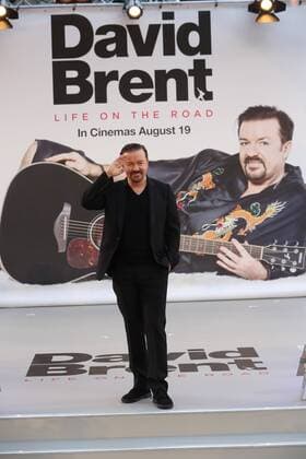 David Brent: Life On The Road Filmpremiere in London . 10 08 2016. London, United Kingdom. Ricky Gervais arriving at the David Brent : Life on the Road premiere in London.  xStephenxLockx xi-Imagesx IIM-13290-0006