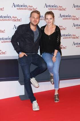 Benjamin-Lennie ãBenÒ Muenchow, Farina Flebbe, Filmpremiere Antonio ihm schmeckts nicht im Mathaeser Filmpalast in Muenchen am 10.08.2016