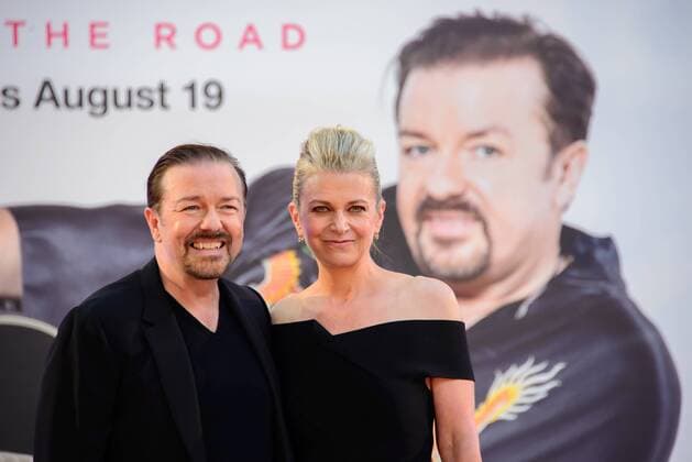 David Brent: Life On The Road Filmpremiere in London . 10 08 2016. London, United Kingdom. Ricky Gervais and Jane Fallon attend the World Premier of David Brent: A Life on the Road .  xChrisxJosephx xi-Imagesx IIM-13292-0004
