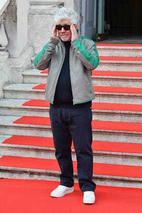 . 10 08 2016. London, United Kingdom. Pedro Almodovar at Julieta UK film premiere. Renowned director Pedro Almodovar introduces screening of his latest film, a drama about a woman on the verge of madness who decides to confront the most difficult elements in her life. Somerset House, London  xNilsxJorgensenx xi-Imagesx IIM-13293-0009