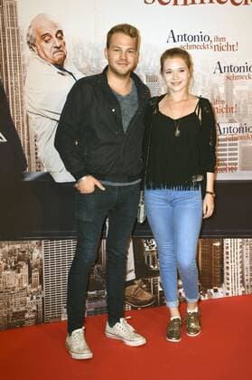 Ben Münchow und Farina Flebbe bei der Premiere des Kinofilms Antonio, ihm schmeckt s nicht! im Mathäser Filmpalast. München, 10.08.2016 Foto:xP.xSchönbergerx xFuturexImage