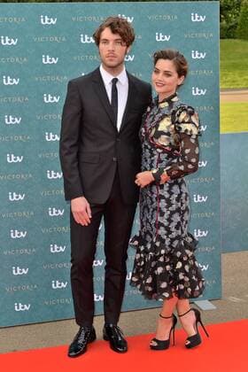 August 11, 2016 - London, London, UK - JENNA COLEMAN and TOM HUGHES attends the VIP press screening of Victoria. The ITV series traces the early life of Queen Victoria, from her accession to the throne at the tender age of 18 through to her courtship and marriage to Prince Albert. London, UK. London UK  - ZUMAl94_