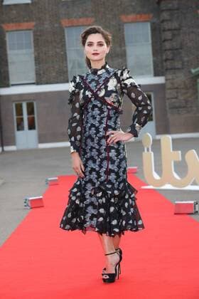 . 11 08 2016. London, United Kingdom. Jenna Coleman arriving for the world premiere screening of Victoria, ITV s new drama series on Queen Victoria, at Kensington Palace in London .  xStephenxLockx xi-Imagesx IIM-13295-0026