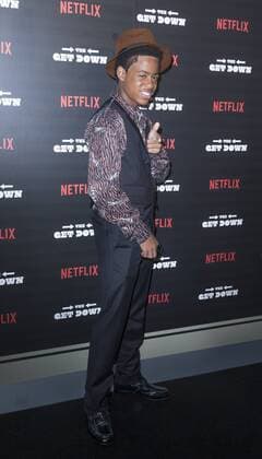 USA: The Get Down premiere in New York Tramaine Brown Jr attends The Get Down Netflix original series premier at Lehman Center for performing arts in the Bronx.  LevxRadin