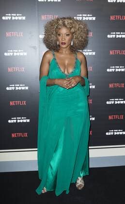 USA: The Get Down premiere in New York Yolanda Ross attends The Get Down Netflix original series premier at Lehman Center for performing arts in the Bronx.  LevxRadin