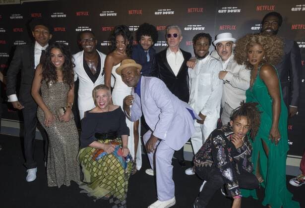 USA: The Get Down premiere in New York Cast and crew attend The Get Down Netflix original series premier at Lehman Center for performing arts in the Bronx.  LevxRadin