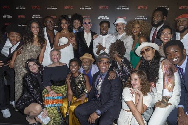 USA: The Get Down premiere in New York Cast and crew attend The Get Down Netflix original series premier at Lehman Center for performing arts in the Bronx.  LevxRadin