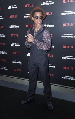 USA: The Get Down premiere in New York Tramaine Brown Jr attends The Get Down Netflix original series premier at Lehman Center for performing arts in the Bronx.  LevxRadin