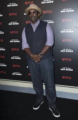 USA: The Get Down premiere in New York Fab 5 Freddy attends The Get Down Netflix original series premier at Lehman Center for performing arts in the Bronx.  LevxRadin