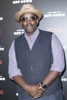 USA: The Get Down premiere in New York Fab 5 Freddy attends The Get Down Netflix original series premier at Lehman Center for performing arts in the Bronx.  LevxRadin